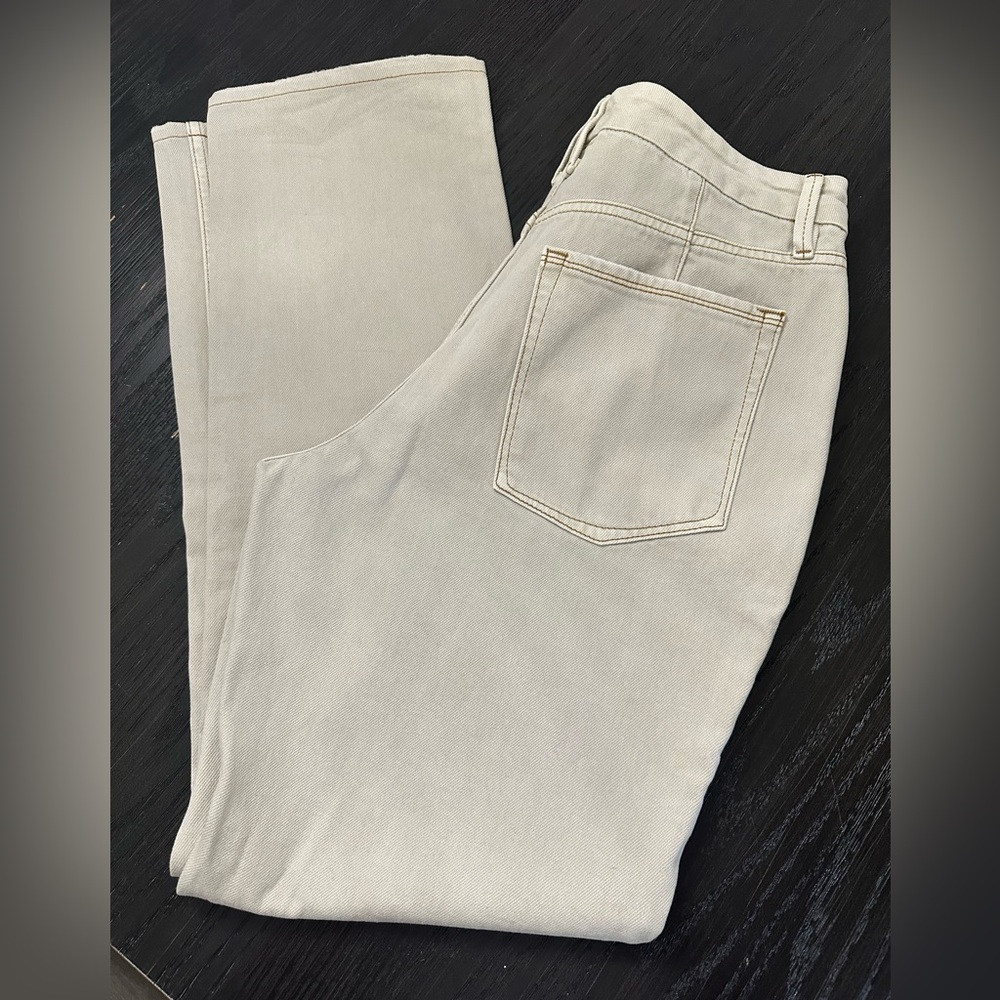 Good American Light Beige Jeans